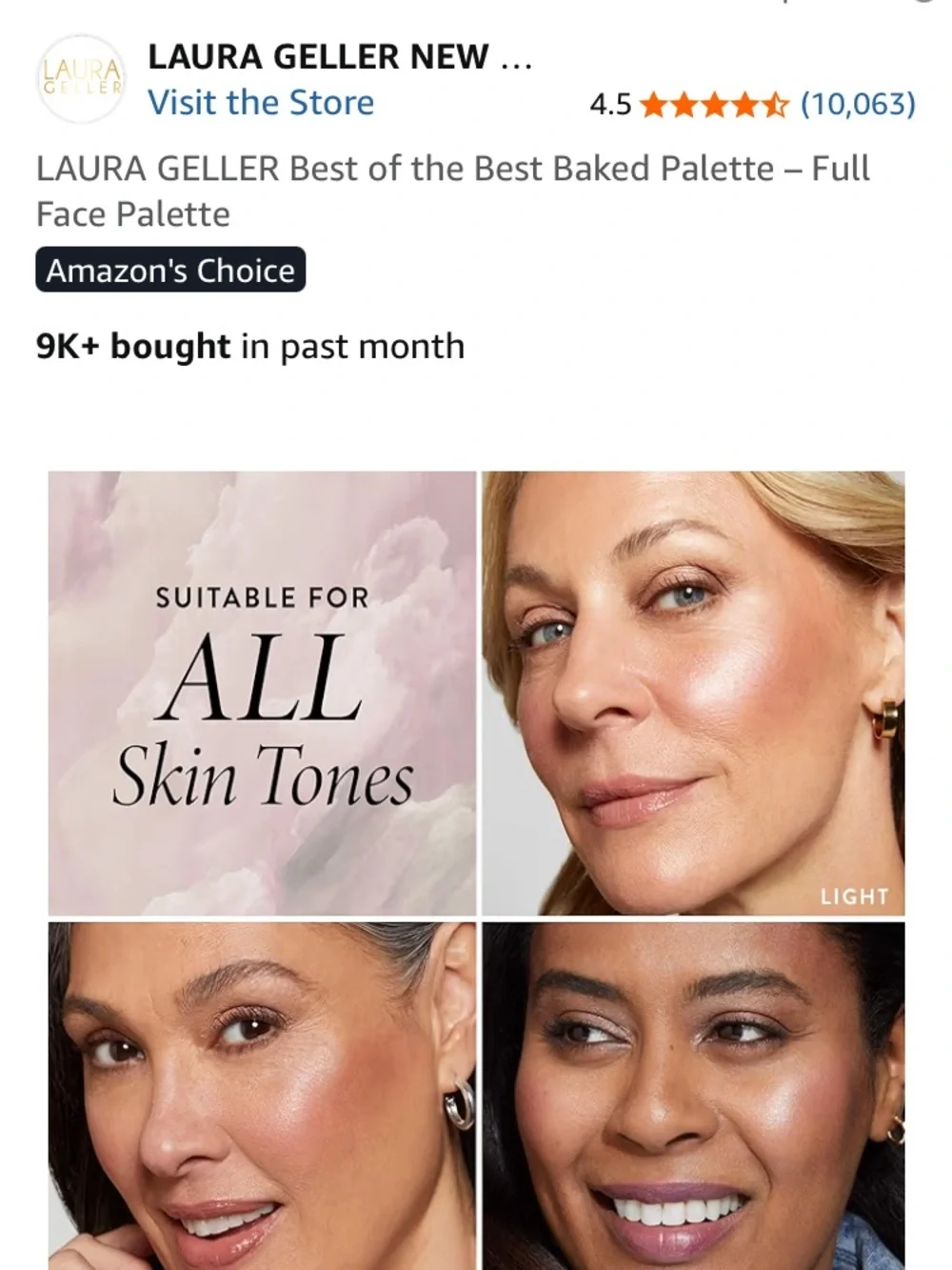 Laura Geller Pink & Neutral Full Face Baked Palette
